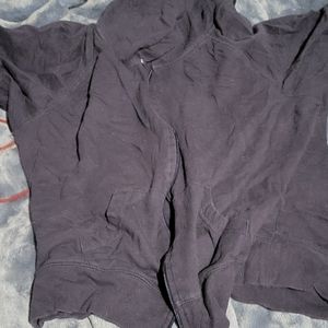 hooded short sleeve jacket